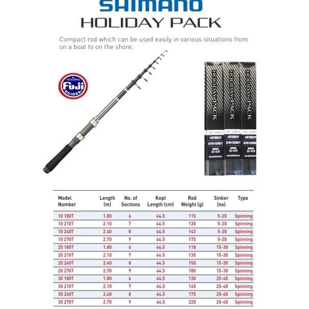 Shimano Holiday Pa Telescopic Rod Joran Pancing Antena