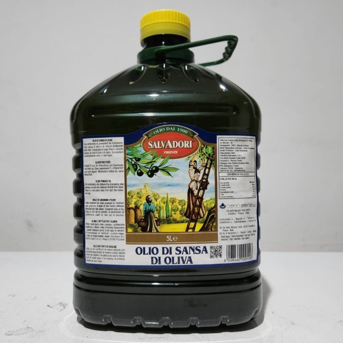 

Salvadori Pomace Olive Oil 5L / Minyak Zaitun Masak Import Italy Diskon