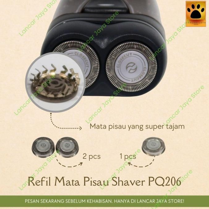 refil mata pisau shaver philips pq206 / philips pq206 refill pisau ori stok terbatas