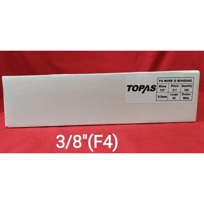 

RING JILID KAWAT TOPAS 3:1 PITCH WIRE 38 RINGS BINDING UKURAN 3/8''F4 ORIGINAL DAN TERPERCAYA