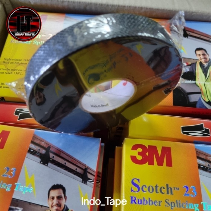 3M Scoth 23 Rubber /Isolasi Tarik Listrik/Tahan Air