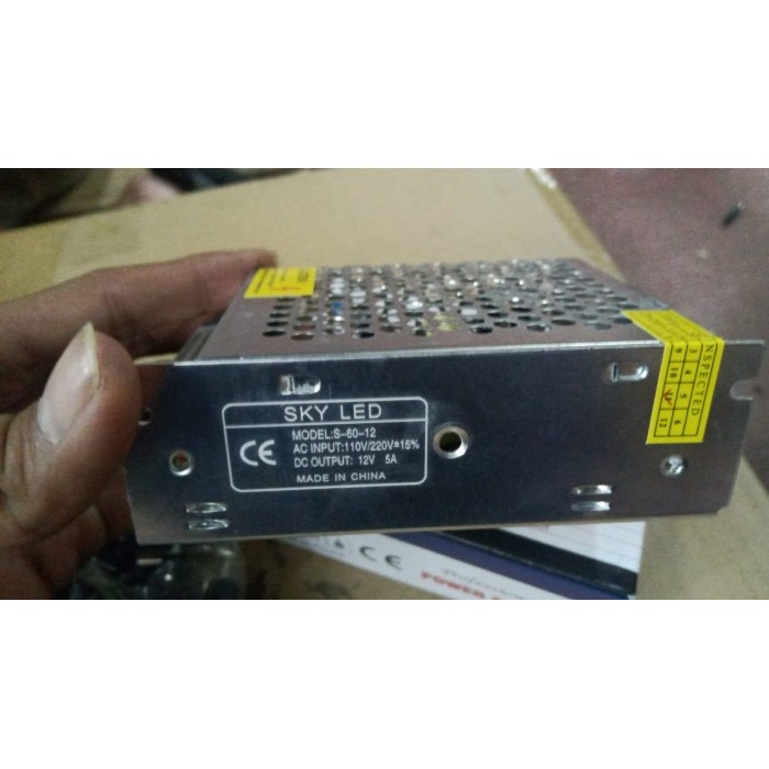 Power Supply 12V 5A Model S-60-12