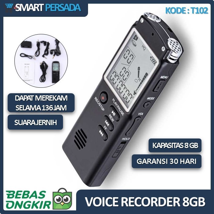 Terlaris Alat Perekam Rekam Suara Mini Voice Recorder Digital Youtuber Jernih