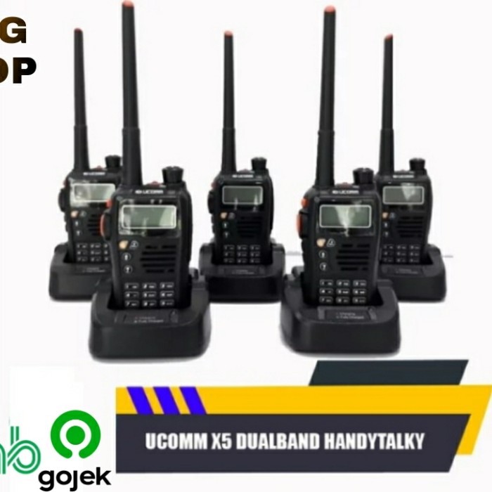 Ht Ucomm X5-B Dual Band Display/ Dual Frequenc/ Uhf 400-520 Mhz Barangbaru