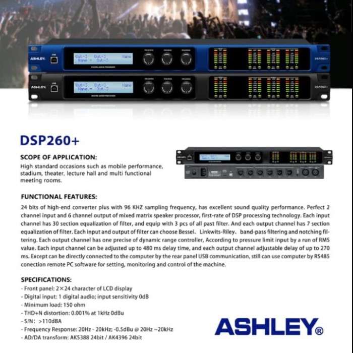 Cuci Gudang Management Speaker Ashley Dsp 260+ (Original)