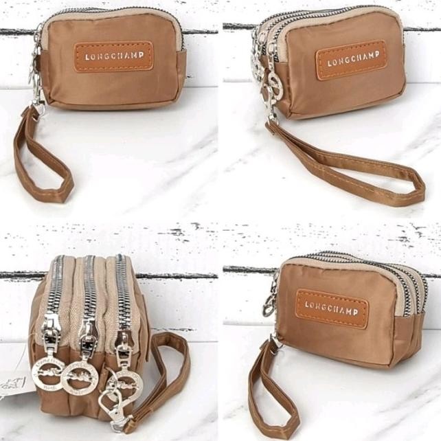 Dompet Koin Wanita Kecil Nylon 3 Resleting