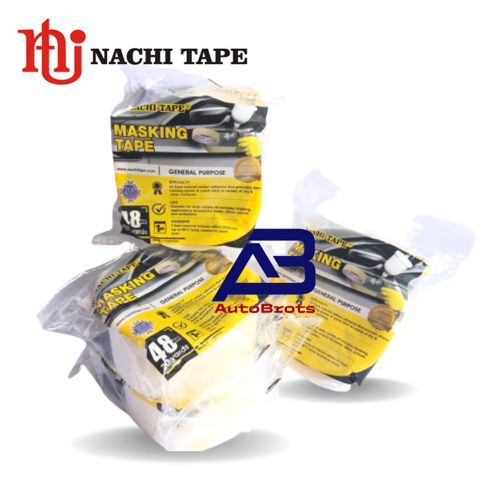 

1 Dus/48Roll Nachi Masking Tape Isolasi Kertas 2 Inch (48Mm) X 20 Yard Terbaru