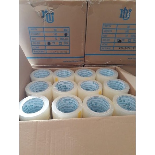 

Sinte (1 Koli) Lakban Nachi Bening 48Mm 100Y Solasi Tape Kardus Besar Terlaris
