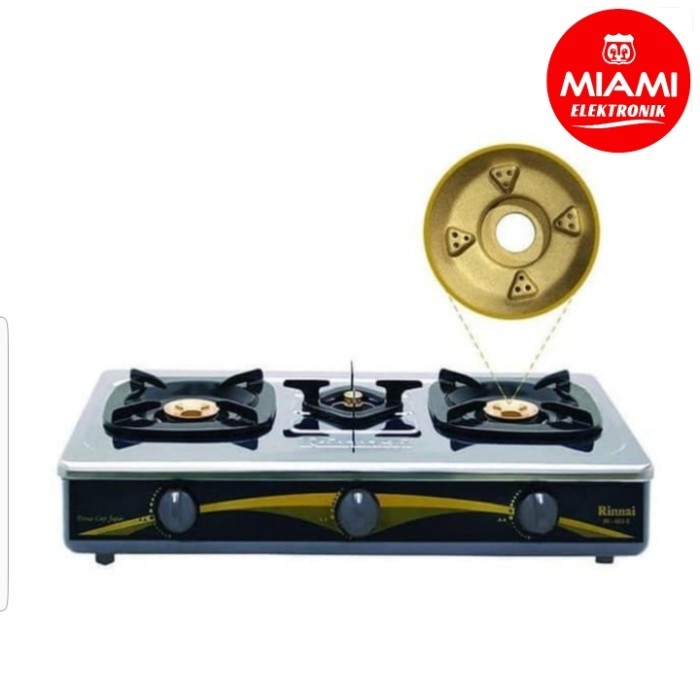 Kompor Gas Rinnai Ri603E / Rinnai 3 Tungku Ri 603E New