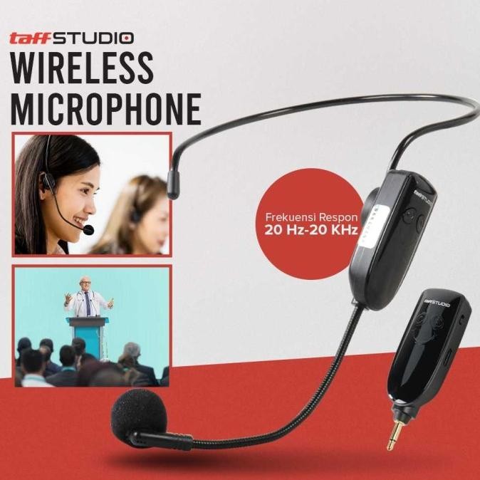 Mikrofon Mic Bando Wireless Untuk Presentasi Tour Guide Imam Masjid