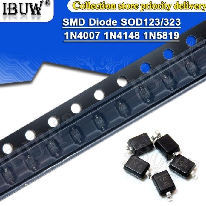 100BUTIR SPREI METERAN 0805SOD - 123 1N5819 1N4007 1N4148 SOD123 SOD -