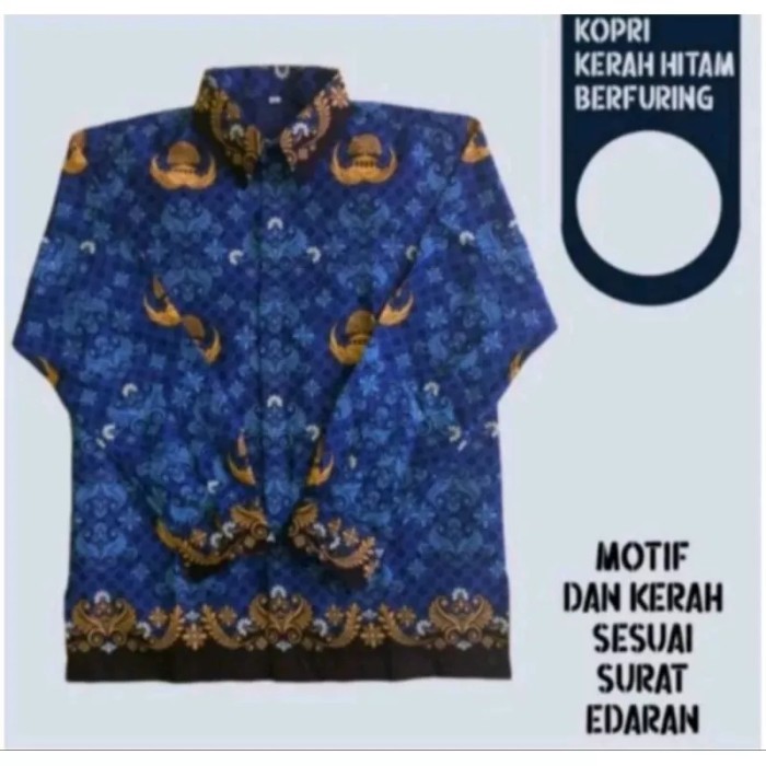 Kemeja Batik Korpri Pria - Seragam Korpri Pns