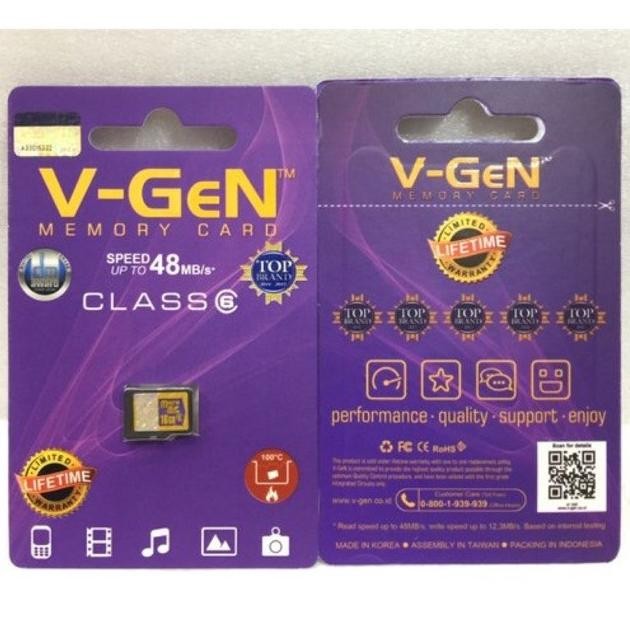 FAZ27 VGEN MICRO SD 16GB MEMORI VGEN 16 GB MEMORY CARD VGEN ORIGINAL