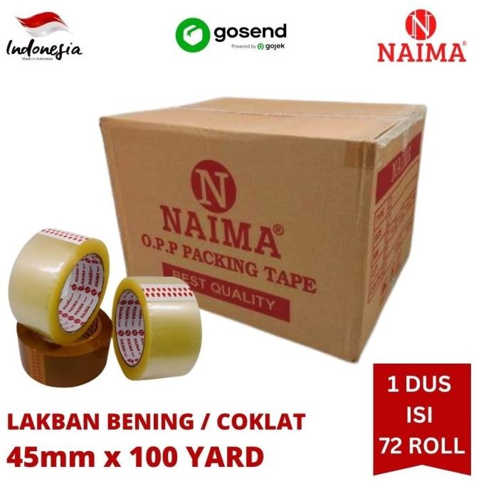 

BEBAS ONGKIR - LAKBAN BENING COKLAT 100 YARD DUS PLAKBAN 2 INCH 45mm 90 YARD MURAH
