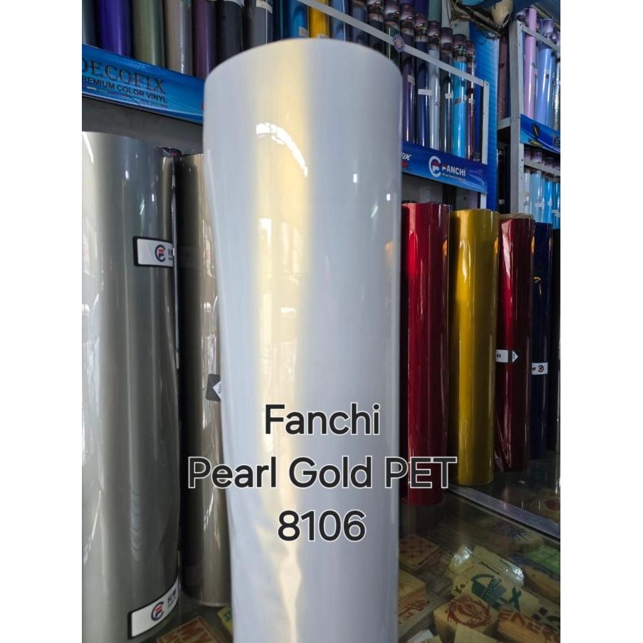 

NEW Sticker Pearl White / putih lembayung PET 50cm (mtr)