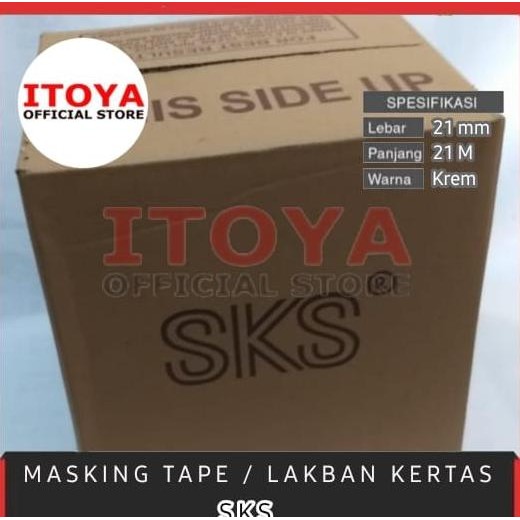 

DUS /Masking Tape "SKS" 24 MM - Panjang 21 M Packing per pcs