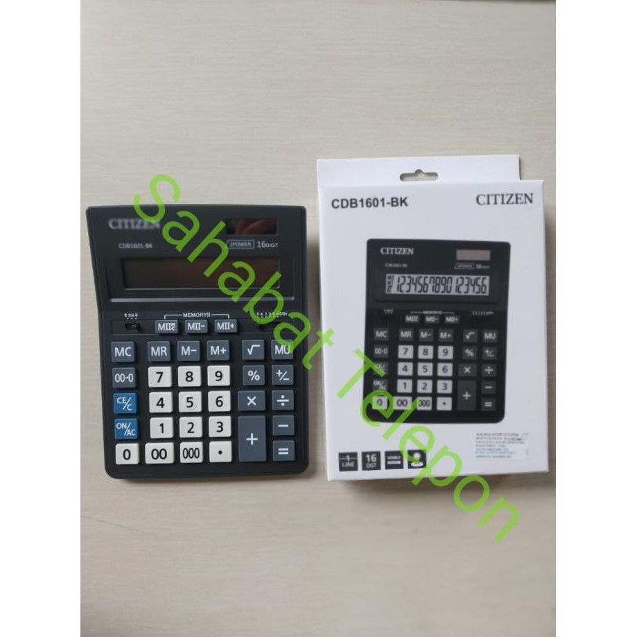 

TERLARIS - Kalkulator CITIZEN CDB1601-BK (ORIGINAL)