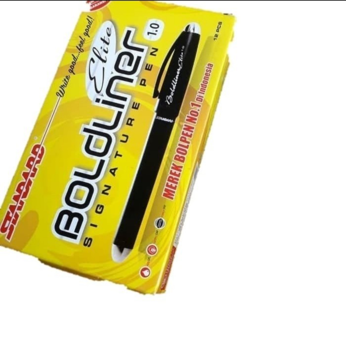 

Pulpen Standard Boldliner Elite 1,0Mm Hitam/Biru Signature Pen Barangbaru