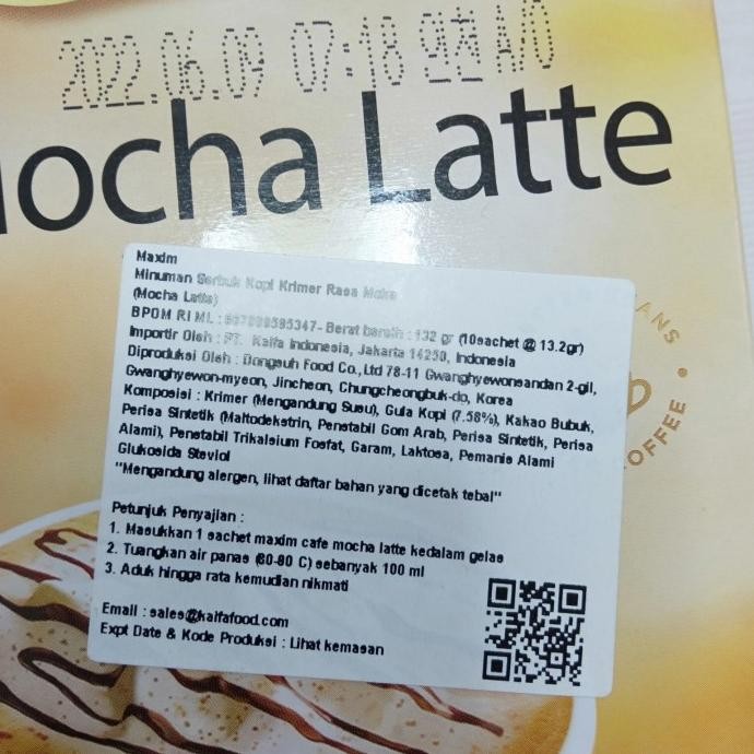 

Maxim Cafe Various Flavor Hazelnut Mocha Vanila Macchiato Coffee 130Gr Terlaris