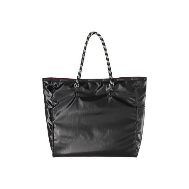 LeSportsac LARGE 2 WAY TOTE In 2WAY PURPLE/BLACK SHINE L1113LA01F24