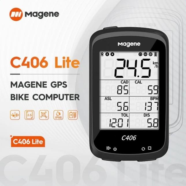 Speedometer Sepeda Magene C406+Barfly Cyclometer Magene C406