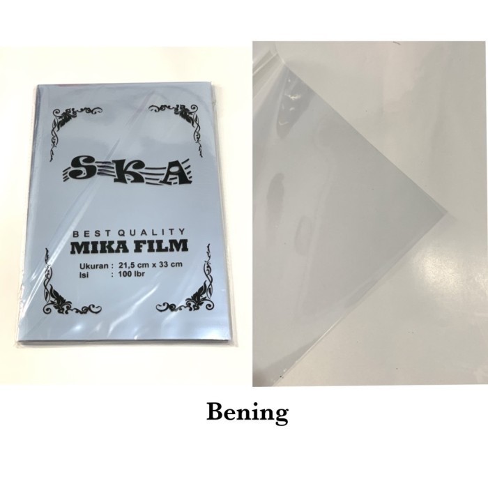 

Terlaris Cover Mika/ Plastik Mika Jilid / Mika Film Folio Bening Warna (Pak) SALE