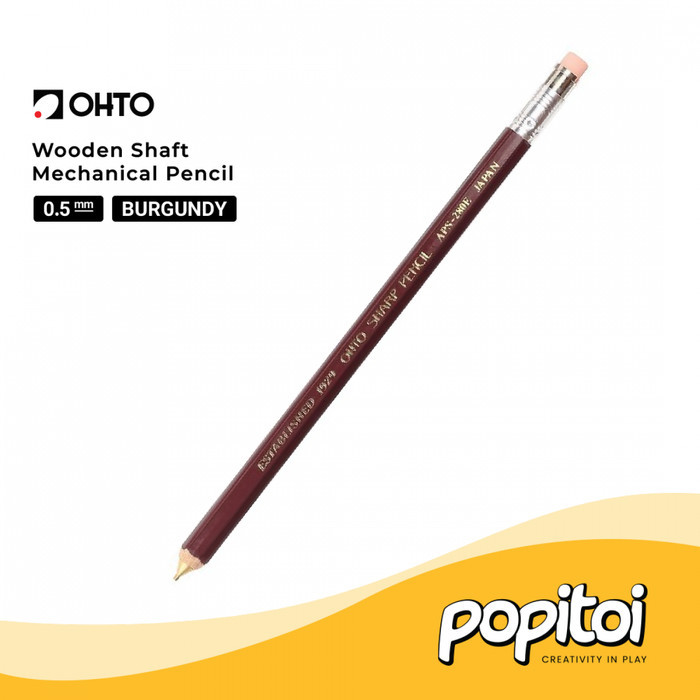 

Terlaris OHTO APS-280E Wooden Shaft Mechanical Pencil 0.5 mm Pensil Mekanik SALE