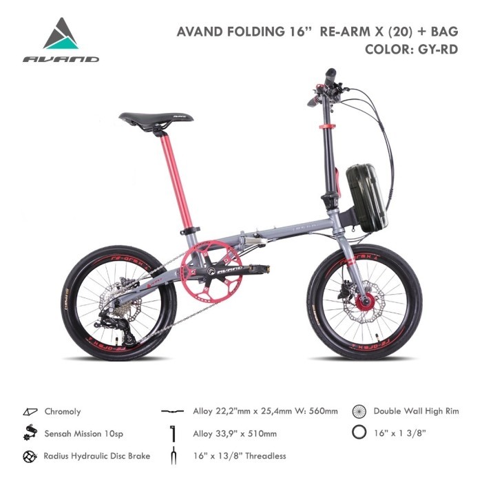 Sepeda Lipat Avand Re Arm X