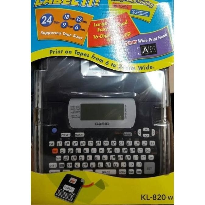

casio kl820 label printer / printer label casio kl820/ ez label it stok terbatas