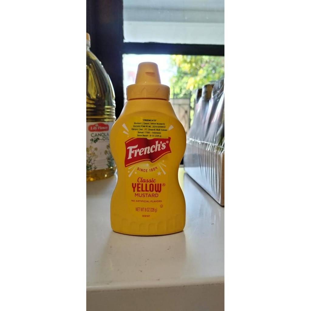 

French'S Classic Yellow Mustard 8Oz 226Gram / Yellow Classic Mustard Terlaris