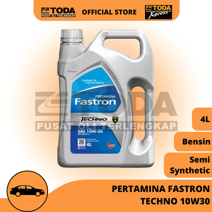 Oli Mobil Pertamina Fastron Techno 10W30 Api Sn/Gf-5 4L Original Harga Spesial