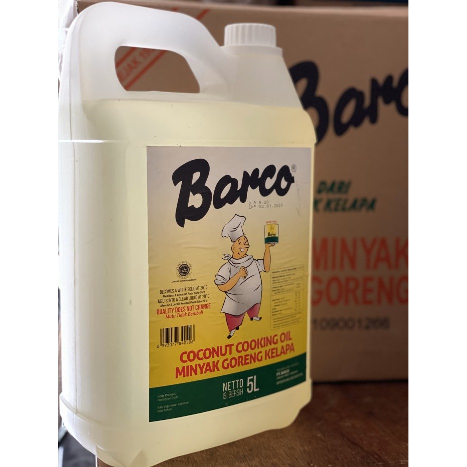 

Minyak Goreng Barco 5 Liter Jerigen Barangbaru
