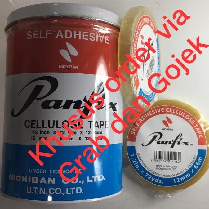 

TERLARIS - Isolasi Panfix 1/2 inch * 72 yard KHUSUS ORDER VIA GRAB / GOJEK