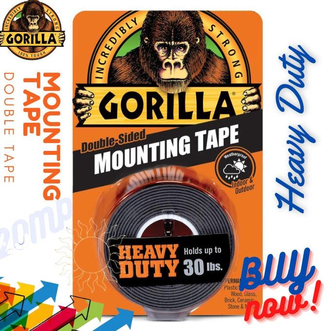 

TERBARU - Isolasi Dua Sisi Gorilla Mounting Tape Heavy Duty 1Inch