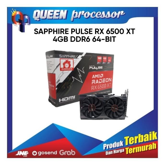 Jual Sapphire Pulse Amd Radeon Rx 6500 Xt 6500Xt Rx6500Xt 4Gb Ddr6 64-Bit Promo