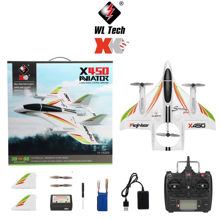 WLTOYS XK X450 RC AIRPLANE 6CH BRUSHLESS PLANE 2.4G RADIO CONTROL GLIDER FIXED WING REMOTE CONTROL A
