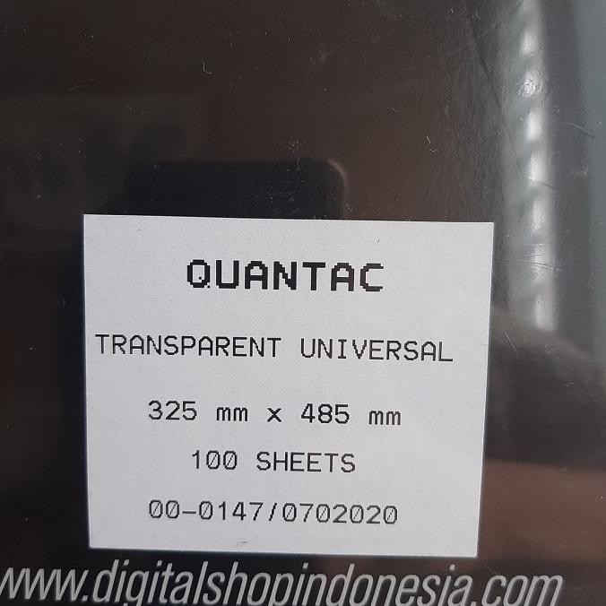 

Sticker Vinyl A3+ Quantac Transparent