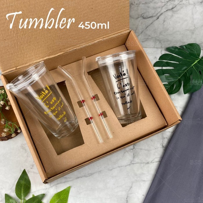 

NEW! Hampers Kado Gift Hadiah Parcel Natal Nikah Hamil Wisuda Gelas Sendok - TUMBLER VOILA Limited