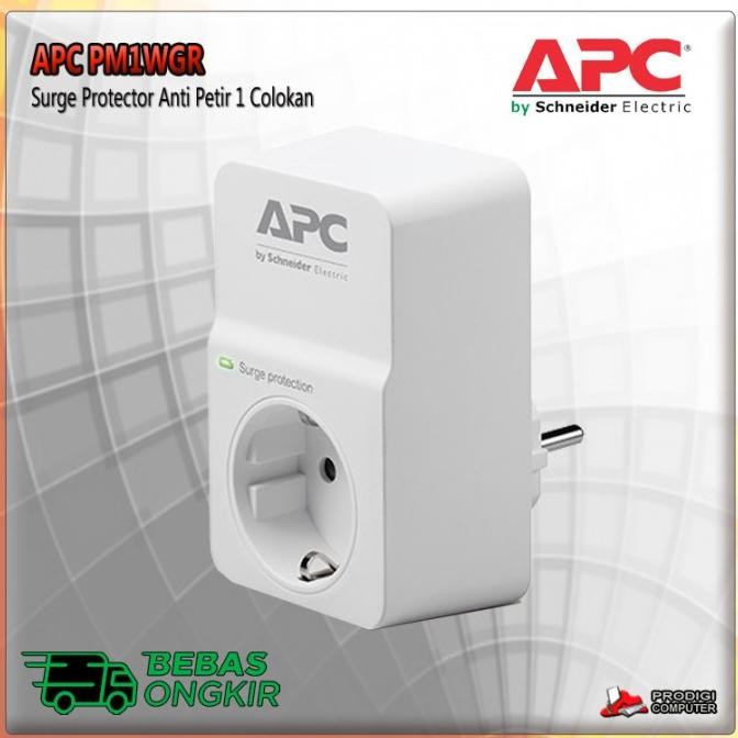 Baru Apc Surge Protector Apc Pm1Wgr Pm1W-Gr Colokan Anti Petir