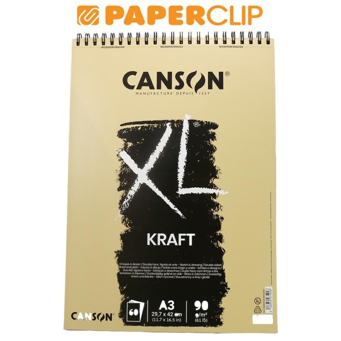 

Triyper Sketchbook Canson Xl Kraft 60S A3 90G