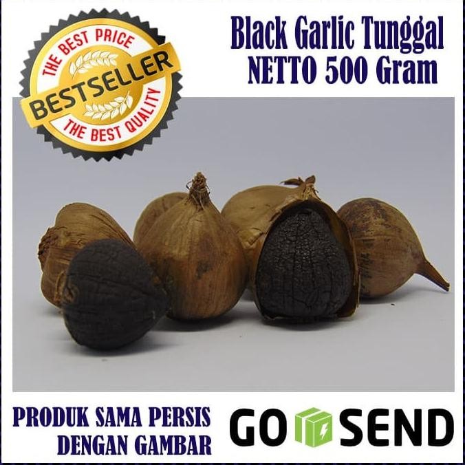 

BLACK GARLIC TUNGGAL 500 GRAM - BAWANG PUTIH HITAM TUNGGAL/LANANG