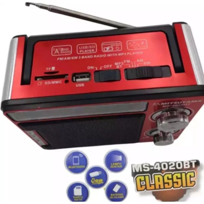 TERBARU RADIO MITSUYAMA MS-4020BT RADIO DIGITAL CLASSIC FM RADIO DIGITAL SUPER