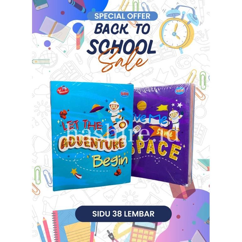 

Sp - 10Pcs Buku Tulis Sidu 38 Lembar / 1Pack Buku Tulis Sidu 38 Lembar