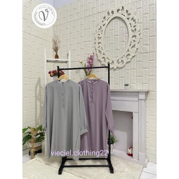 Rumik Terlaris Bju Premium Muslem Pakean Muslimah Lengan Panjang Korea Kasual Rumik Baju Longtunik T