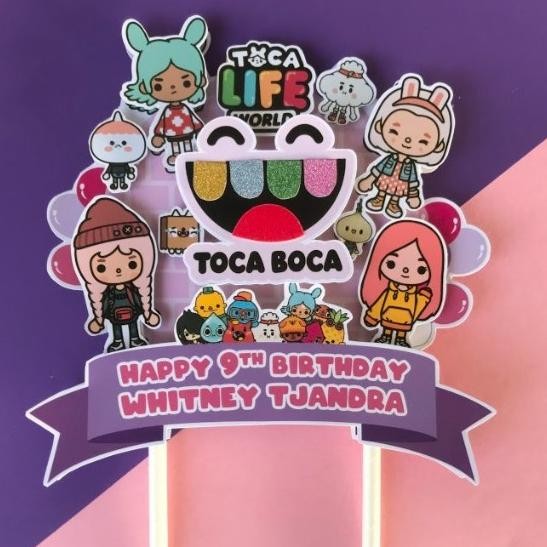 Cake Topper 3D Toca Boca