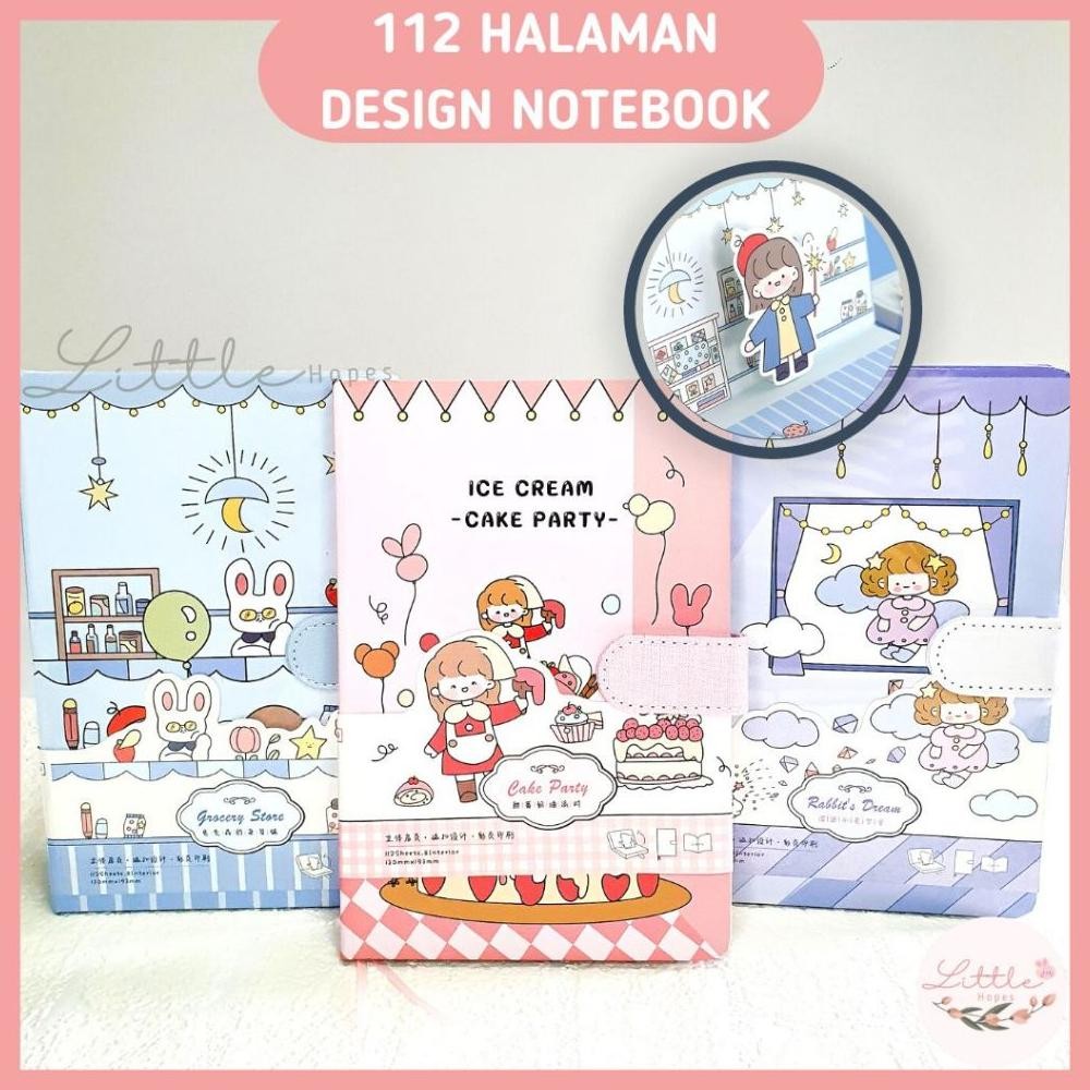 

Sp - Notebook A6 A7 Cute Eternal Summer Journal Pop Up / Hard Cover Buku Catatan Agenda Sekolah Anak / Unik Lucu Murah / Kawaii Animasi Kartun / Halaman Grafik Termurah Viral Diary Journal Hadiah Anak