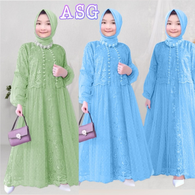 Gamis Anak Cew Baju Gamis Anak Perempuan Ghmis Hari Raya Gams Korean Style Gmis Amak Cwek Games Mode