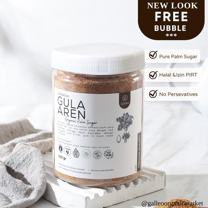 

GULA AREN ORGANIK 1 KG PALM SUGAR GRADE A KUALITAS EXPORT GALLEO