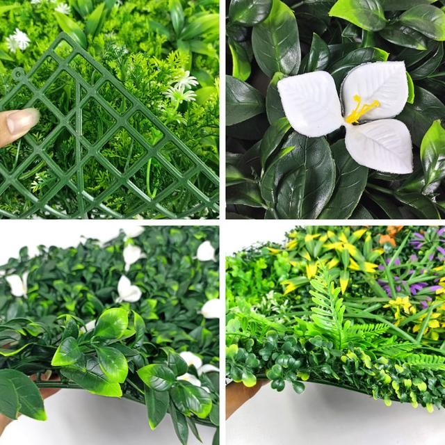 Tanaman Rumput Sintetis Artificial Dekorasi Dinding Ruangan Cafe Buatan Ornamen Plastik