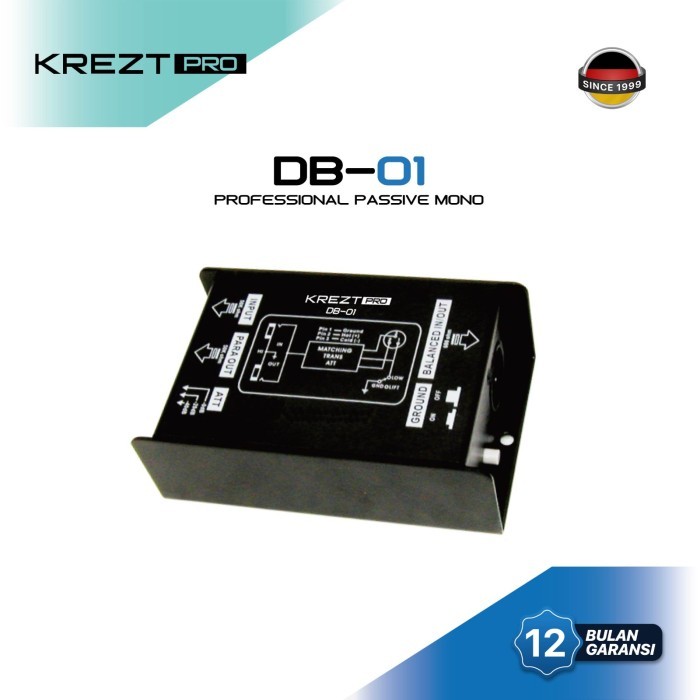 Direct Box KREZT PRO DB-01 Passive Mono DI BOX Pasif